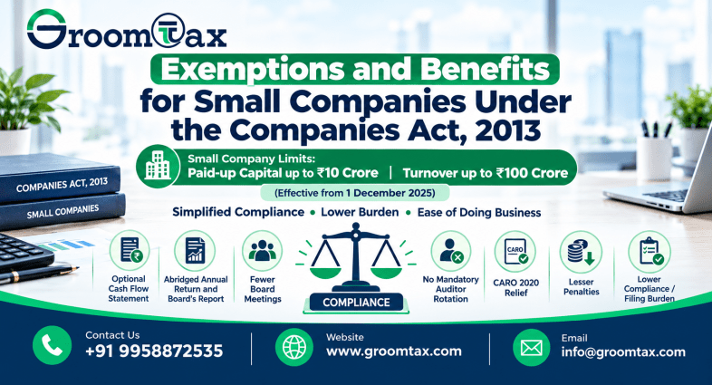 Exemptions and Benefits for Small Companies Under the Companies Act, 2013